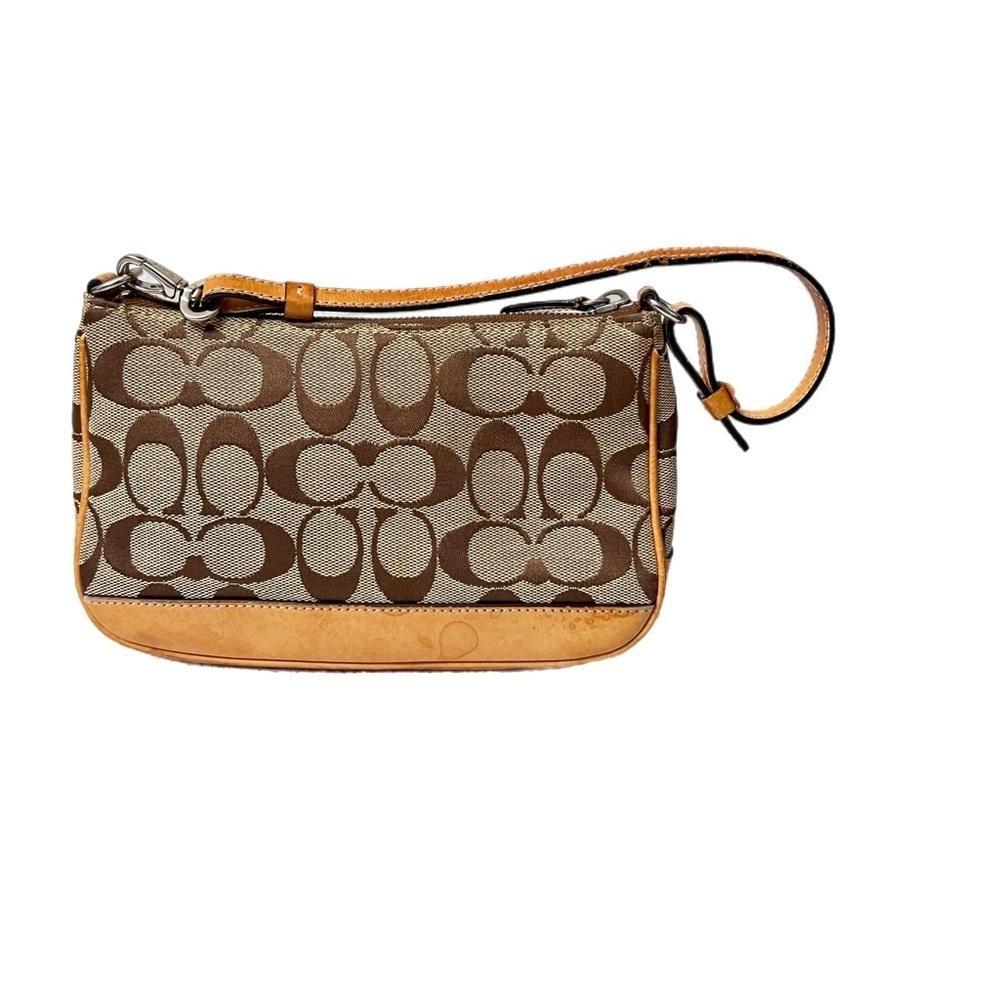 Vintage Y2K Coach Leatherware Tan
Signature Canvas Demi Shoulder Bag 6094 - Picture 2 of 9